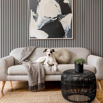 Schallabsorbierende Holzwandplatte (270 × 110 cm)